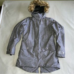 Helly Hansen Parka Removable Hood Gray Women’s Size Medium